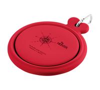 Hunter Cani Silicone Ciotola da Viaggio List Rosso, Nuovo