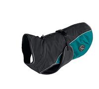 HUNTER Cappotto per Cani Uppsala Cozy, 65 cm, Antracite/Verde Acqua