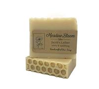 HUNTER CATTLE CO. EST'D 2004 HC Meadow Bloom - Sapone a barretta di sapone al miele e limone, 1 confezione, 100% naturale, alimentato con erba, ideale per sapone viso o corpo