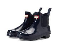 HUNTER Chelsea Gloss, Mocassino Donna, Blu Navy, 37 EU