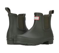 HUNTER Chelsea, Mocassino Donna, Verde Oliva Scuro, 40.5 EU