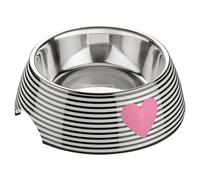 Hunter Ciotola In Melamina Biri Bianca/Nera Per Cani E Gatti - Facile Da Pulire