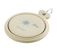 Hunter Ciotola Pieghevole In Silicone Beige 350ml/750ml Per Cani Con Moschettone