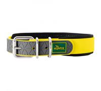 Hunter - Collar Convenience Comfort - Collari per cani Halsumfang 52 - 60 cm - Breite 2,5 cm neongelb