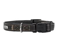 HUNTER Collare Canadian UP, colore: nero, cani di piccola taglia, cuccioli, in pelle morbida e morbida, sostenibile, Made in Germany, taglia: XXS-XS