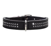 HUNTER Collare Diamond Petit, 30nero, Pelle