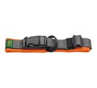 HUNTER Collare Maldon, colore: arancione, rete traspirante, nylon resistente, silenzioso e anallergico, con alleggerimento della trazione, etichetta indirizzo integrata, particolarmente leggera