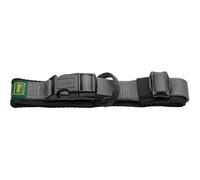 HUNTER Collare Maldon, colore: nero, rete traspirante, nylon resistente, silenzioso e anallergico, con alleggerimento della trazione, etichetta indirizzo integrata, particolarmente leggera, taglia: L