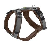 Hunter Collare Maldon Up Per Cani Con Manico Marrone/Grigio, Morbido Imbottito
