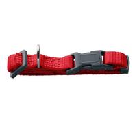 HUNTER collare per cane LONDON VARIO BASIC in nylon, regolabile, con chiusura di sicurezza, resistente, leggero, ad asciugatura rapida e facile da pulire, colore: rosso, taglia XXS-XS/2