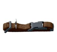 HUNTER collare per cane LONDON VARIO BASIC in nylon, regolabile, con chiusura di sicurezza, resistente, leggero, ad asciugatura rapida e facile da pulire, colore: marrone, taglia S