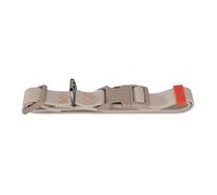 HUNTER Collare per cani Havanna | Tessuto strutturato con rivestimento in plastica, regolazione continua, chiusura a scatto, colore: Greige, taglia M