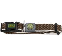 Hunter Collare per Cani Regolabile Hilo Vario Marrone Riflettente S/M
