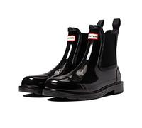 HUNTER Commando Chelsea Gloss Boot, nero, 43 EU