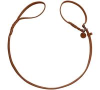 HUNTER Corda Retriever SOLID Education, colore cognac, guinzaglio intrecciato a mano con collo integrato, cursore speciale e arresto di trazione in robusta pelle bovina, misura 18/170