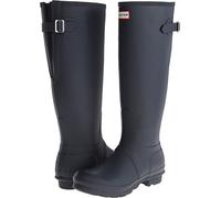 HUNTER Orig Schiena Regolabili Originale Alto Donna Stivali IN Navy UK 3 -