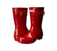 Hunter Donne Org Short Gloss Wellington Boots, Rosso (Militare Rosso), 8 UK 42 EU