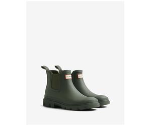Hunter - Downpour - Stivaletti Chelsea verde oliva scuro 40/41