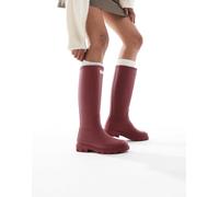 Hunter - Downpour - Stivali da pioggia alti color merlot-Rosso 40/41