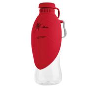 Hunter - Outdoor Drinking Bottle with Silicone Bowl List - Accessori per cani 550 ml rosso