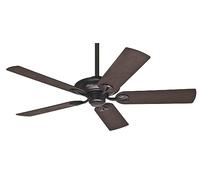 Hunter Fan Maribel, 132 cm, Ventilatore da Soffitto per Interni/Esterni con Catena a Strappo, Finitura Bronzo Nuovo, 5 Pale Reversibili in Noce, Ideale per l'Estate e l'Inverno, Modello 50555