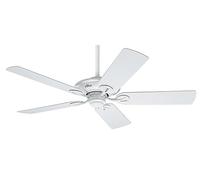 HUNTER FAN Maribel, 132 cm, Ventilatore da Soffitto per Interni/Esterni con Catena a Strappo, Finitura Bianca, Ideale per l'Estate e l'Inverno, Modello 50557