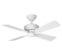 HUNTER FAN Ventilatore da Soffitto Bayport 107 cm per Interni, con Catena a Strappo, 4 Pale Intercambiabili Bianco e Rovere Chiaro, Ideale per Estate e Inverno, Modello 24170