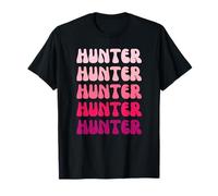Hunter First Name Minimalist Design Maglietta