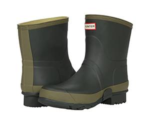 Hunter Gardener Short Wellington Boot Dark Olive/Clay UK 9 Dark Olive/Clay UK 9
