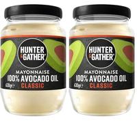Hunter & Gather Maionese all'Olio di Avocado 630g | Realizzata con Puro Olio di Avocado e Uova da Allevamento all'Aperto | Paleo, Cheto, Senza Zucchero e Senza Glutine (Confezione da 2)