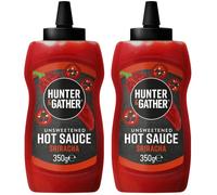 Hunter & Gather Salsa Sriracha Piccante 2 x 350g | Dieta Cheto, Paleo, Bassi Carboidrati e Vegana | Senza zuccheri aggiunti, datteri, sciroppi e dolcificanti, Solo Ingredienti Naturali