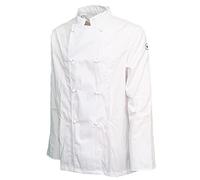 Hunter Giacca Casacca da Cuoco Chef Cotone Bianca con Bottoncini Divisa Classica (XL)