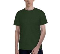 Hunter Green Floral Petals Pattern Print Fashion T-Shirt Manica Corta Girocollo Morbido Confortevole Tee Casual Palestra Ufficio Uso, Nero , M