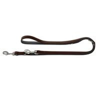 HUNTER Guinzaglio da Passeggio Regolabile Softie, 15/200marrone/nero, Salilpelle