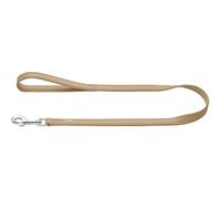HUNTER Guinzaglio per Cani Amalfi, Colore Beige, Vegano, in Similpelle Effetto Nappa, Morbido, Facile da Pulire, Colore Brillante, Made in Germany, Dimensioni: 15/110