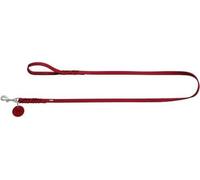 HUNTER Guinzaglio per cani SOLID EDUCATION, colore: rosso, pelle, intrecciato, robusto, morbido, cinturino da polso, misura 11/200