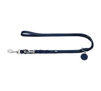 Hunter Guinzaglio per Cani Solid Education Regolabile Blu Scuro Vacchetta 3-fach