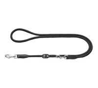 HUNTER Guinzaglio per cani Vario, Freestyle, colore nero, lunghezza regolabile, robusta e maneggevole, resistente alle intemperie e facile da pulire, perfetto per tutti i giorni e allenamento, taglia