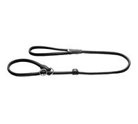 HUNTER Guinzaglio per Retriever Round & Soft Canadian UP, Colore Nero, in Morbida Pelle, Cinturino da Polso, Anello di Fermo, Rotondo, sostenibile, Prodotto in Germania, Misura: 10/120