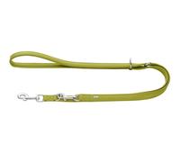 HUNTER Guinzaglio Regolabile Amalfi, Colore Verde, Vegano, in Similpelle Effetto Nappa, Regolabile in 3 Posizioni, Morbido, Facile da Pulire, Colore Brillante, Made in Germany, Dimensioni: 15/200