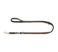 Hunter Guinzaglio Regolabile Hilo Marrone Per Cani, Riflettente 3D-Mesh