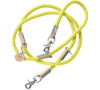 HUNTER Guinzaglio regolabile Malia, colore lime/naturale, in pelle resistente, regolabile in 3 posizioni, leggero, resistente, look moderno, made in Germany, dimensioni: 10/200