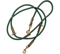 HUNTER Guinzaglio regolabile Malia, colore: verde scuro/marrone scuro, morbida e pelle resistente, regolabile in 3 posizioni, leggero, resistente, look moderno, made in Germany, dimensioni: 8/200