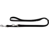 Hunter Guinzaglio Regolabile Softie in Similpelle Nero per Cani