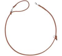 HUNTER Guinzaglio regolabile SOHO Round MINI, colore cognac, pelle di vacchetta, regolabile in 3 posizioni, morbido e flessibile, leggero e robusto, per cani di piccola taglia e cuccioli, prodotto in