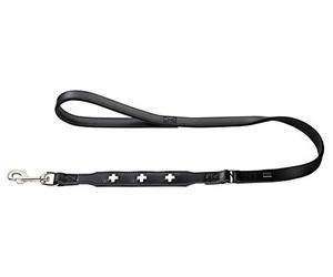 HUNTER Guinzaglio Swiss, 18/100nero, Pelle