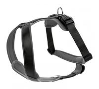Hunter - Harness Neoprene - Imbracatura per cani Bauchumfang 58-72 cm - Halsumfang 52 cm nero/grigio