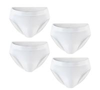 Hunter&Hawks - Confezione da 4 boxer da uomo, taglia S-6XL, morbidi, antibatterici e traspiranti, biancheria intima da uomo, vestibilità perfetta, Cool Dry Slips, confezione multipla, bianco, S