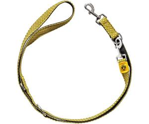 HUNTER HILO BVB - Guinzaglio regolabile per cani con rete 3D, 25/200, giallo