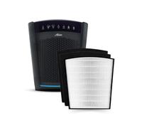 Hunter HP850UV - Purificatore d'aria multi-ambiente con vero filtro HEPA per allergie, luce germicida UVC, rimuove il 99,97% degli inquinanti, nero